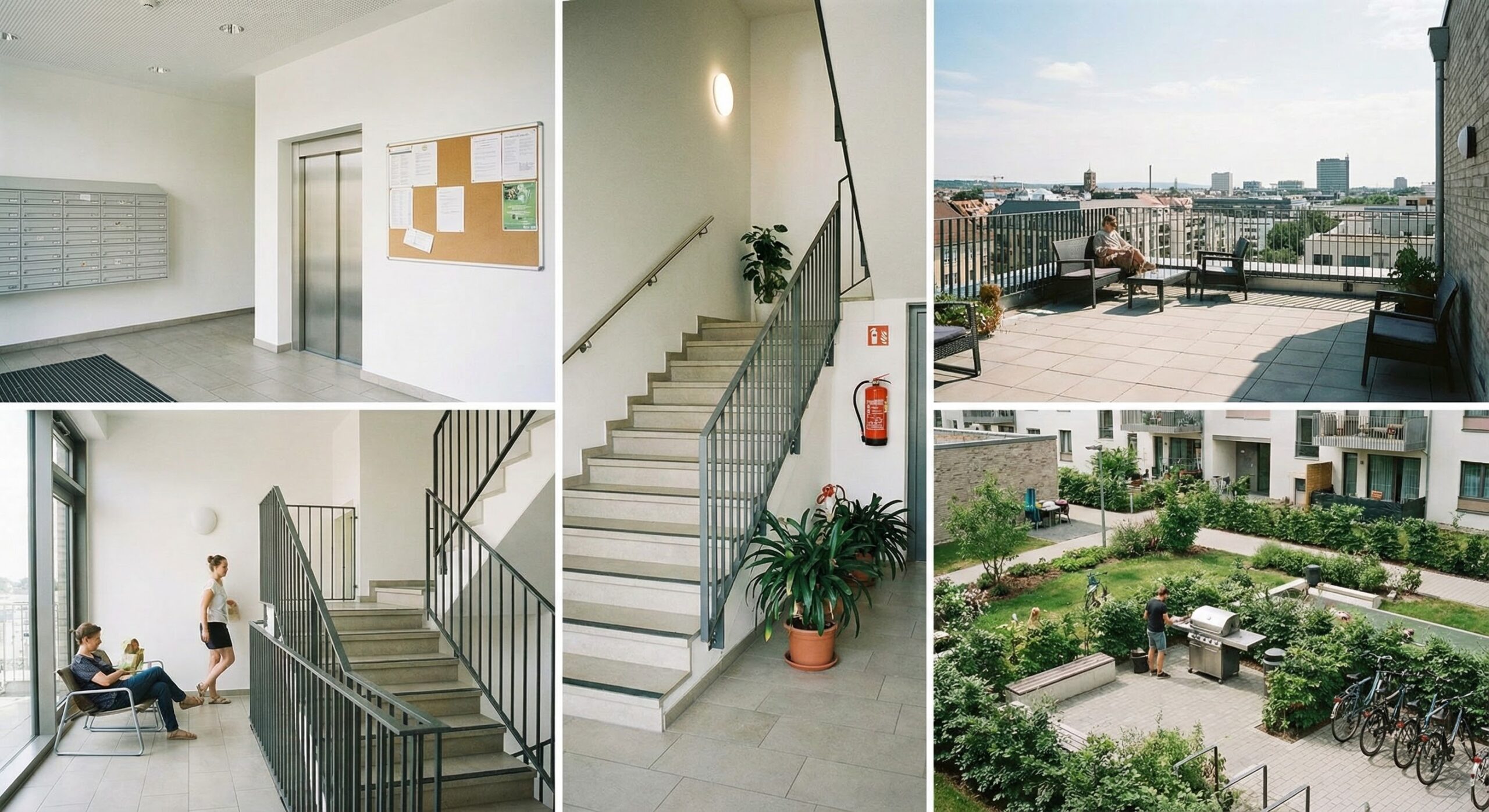 Apartman Ortak Alanları ve Konut Altı Ticaret Kesiti