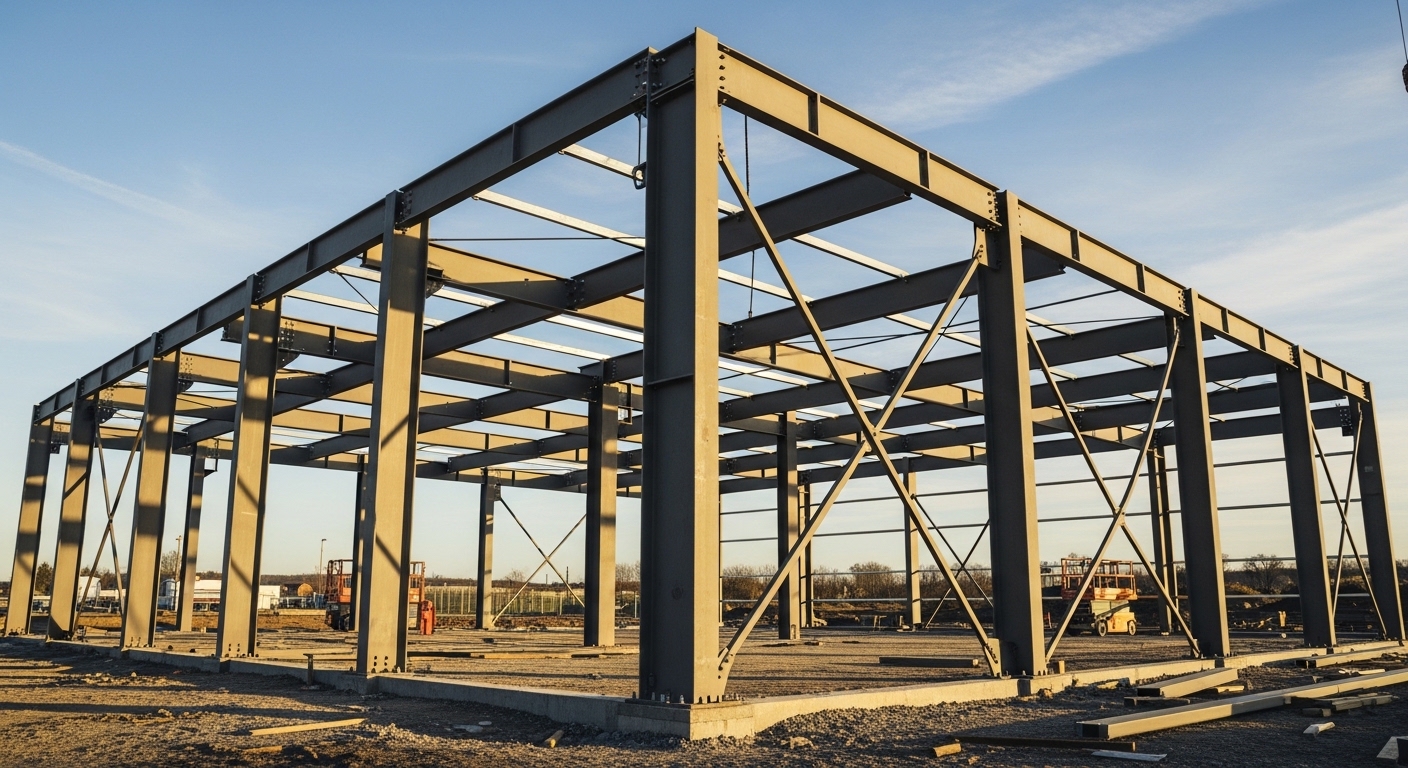 Çelik Yapı Şantiyesi