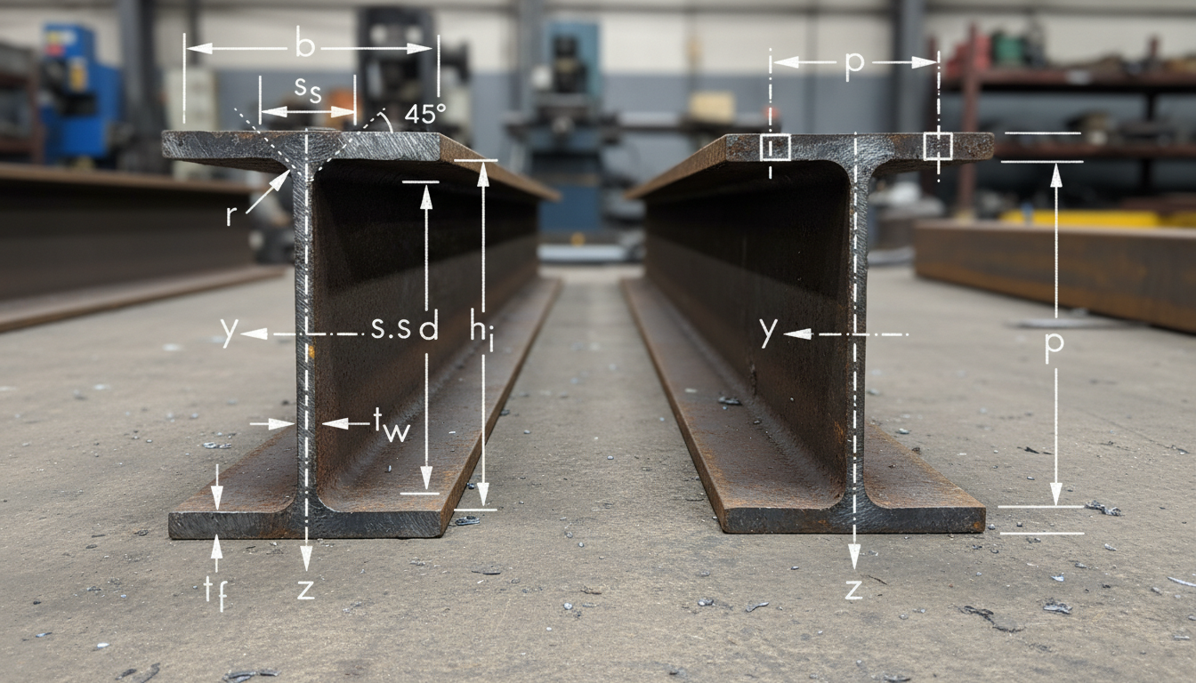 I Profil Enkesit Kalınlıkları