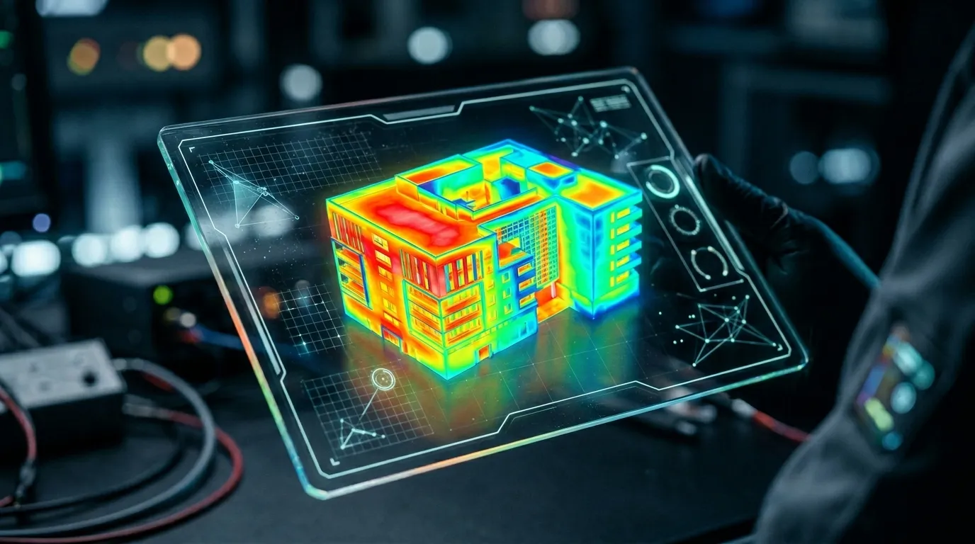 Binaların enerji sınıfını belirlemek için kullanılan BEP-TR ulusal enerji performans yazılımı konsepti.