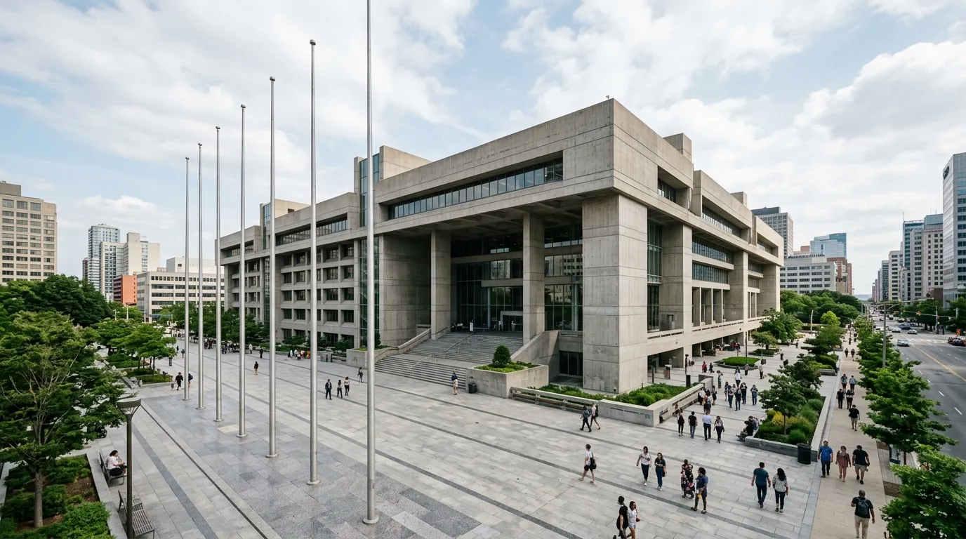 İmar planlarını onaylayan ve yapı ruhsatı veren yetkili belediye (idare) hizmet binası.