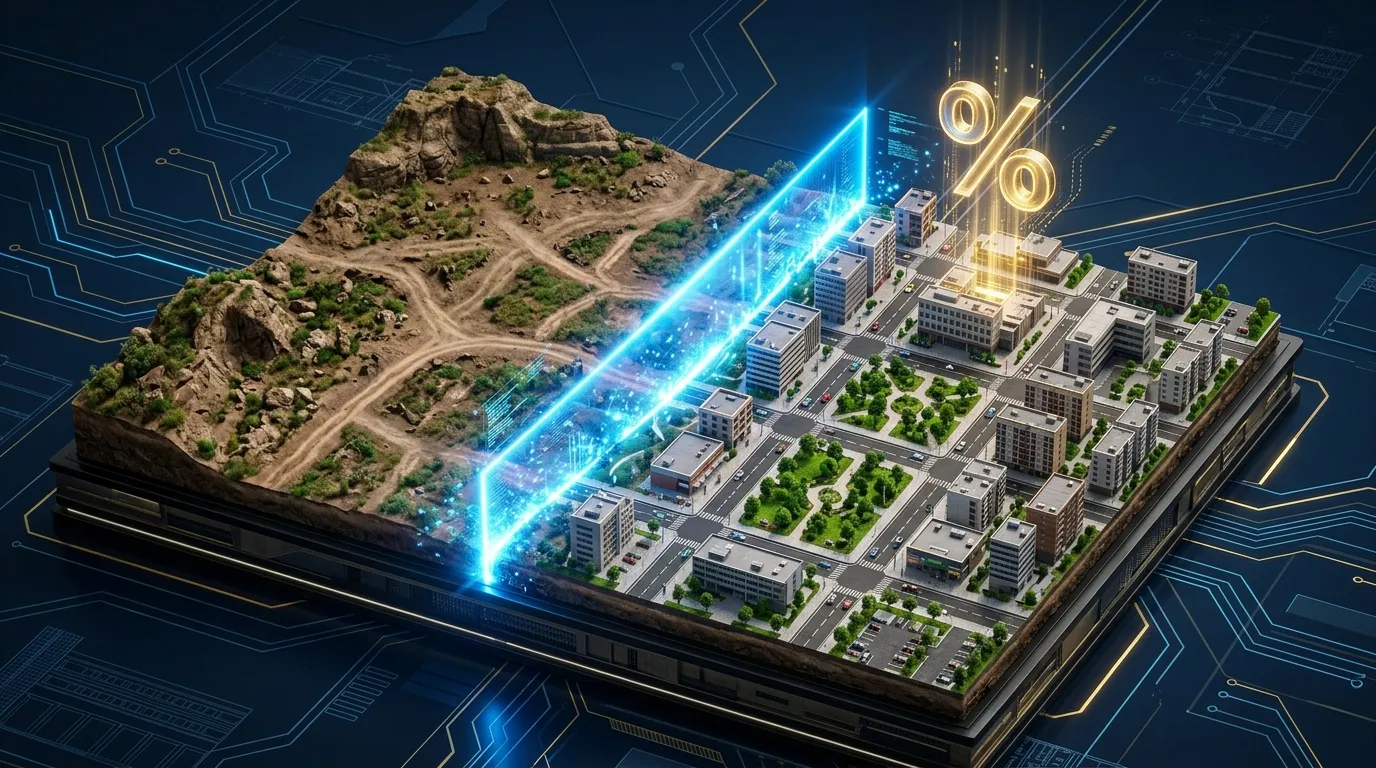 İmar Kanunu Madde 18 uyarınca Düzenleme Ortaklık Payı kesintisi ve imar uygulaması şeması.