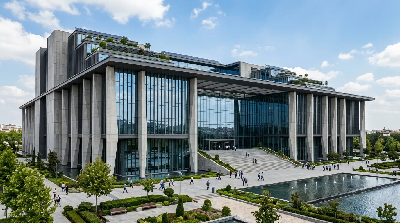 Çevre, Şehircilik ve İklim Değişikliği İl Müdürlüğü hizmet binasını temsil eden resmi kurum mimarisi.