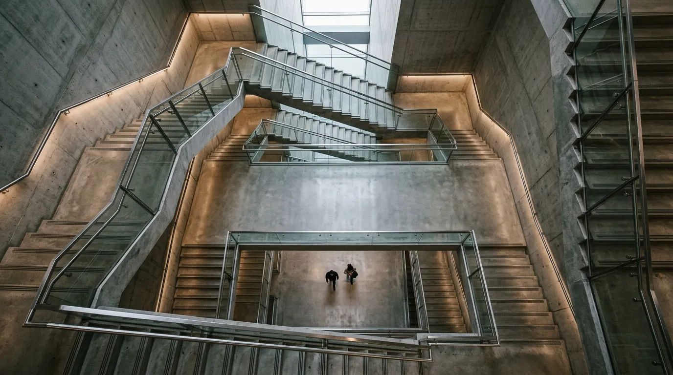 Merdiven kollarının arasında yer alan ve dinlenme amacıyla bırakılan sahanlık.